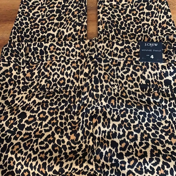 J Crew Winnie Pant in Cheetah Size 4 - Picture 4 of 5